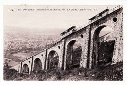 01724 / LOURDES 65-Hautes Pyrénées Grand Viaduc Ville Funiculaire Pic De JER à RAMAS Et GIRAUD Moulin Dalidan Civray - Lourdes
