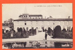 01896 / CASTRES Jardin EVECHE Et Mairie 1915s à PACHA Direction Contributions Indirectes Nimes-Cliché VALAT - FERRIERE - Castres