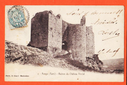 01941 / PENNE 81-Tarn Ruines Du Château FEODAL 1905 à PY Avenue Gambetta Montauban / Photo GIMET 2 - Autres & Non Classés