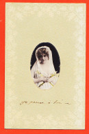 01575 / Tres Belle Carte Bords CANIVET Ajouti Portrait Femme Véritable Photographie Médaillon à FROMENT Vans - Femmes