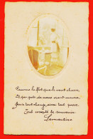 01574 / Poême LAMARTINE Ajouti Médaillon Photographie Femme 01-09-1923  - Donne