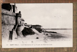 01523 / SAINT-MALO St 35-Ille Et Vilaine Remparts De La Plage BON SECOURS 1918 - LEVY 14 - Saint Malo
