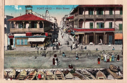 01852 / Egypt SUEZ PORT-SAÏD Main Street 1910s Litho Color CAIRO TRUST 181 Egypte Agypten  - Port Said