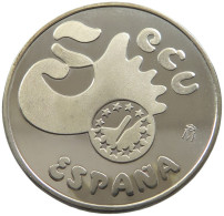 SPAIN 5 ECUS 1991 PROOF #sm14 1087 - Other & Unclassified