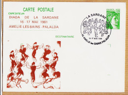 01961 / Rare AMELIE-LES-BAINS PALALDA DIADA De La SARDANA 16-17 Mai 1981 La Sardane - Andere & Zonder Classificatie