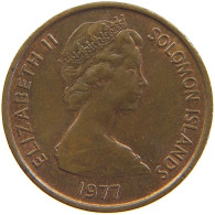 SOLOMON ISLANDS 1 CENT 1977 #s105 0503 - Salomon