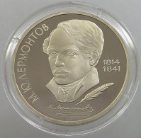 RUSSIA USSR ROUBLE 1989 LERMONTOV PROOF #sm14 0565 - Russland