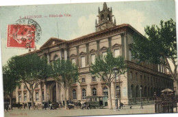 Avignon  Hotel De Cille Animée Tram à Chevaux Fiacres Colorisée RV Vers Varsovie Pologne Russe Beau Cachet - Avignon