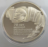 RUSSIA USSR 5 ROUBLES 1987 October Revolution 70th Anniversary PROOF #sm14 0347 - Russie