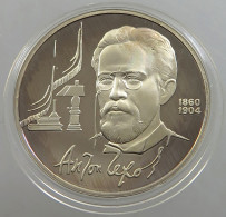 RUSSIA USSR 1 ROUBLE 1990 TSCHECHOW PROOF #sm14 0559 - Russland