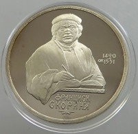 RUSSIA USSR 1 ROUBLE 1990 SKORINA PROOF #sm14 0595 - Russland