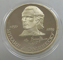 RUSSIA USSR 1 ROUBLE 1989 EMINESCU PROOF #sm14 0753 - Russland