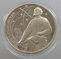RUSSIA USSR 1 ROUBLE 1987 Tsiolkovsky PROOF #sm14 0643 - Russia