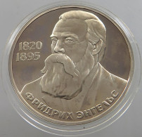 RUSSIA USSR 1 ROUBLE 1985 1988 ENGELS PROOF #sm14 0763 - Rusland