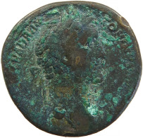 ROME EMPIRE SESTERTIUS HADRIAN 117-138 ROMA SEATED #t033 0437 - The Anthonines (96 AD Tot 192 AD)