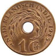 NETHERLANDS EAST INDIES 1 CENT 1945 S #s105 0211 - Nederlands-Indië