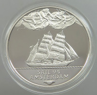 NETHERLANDS 2 ECU 1995 SILVER PROOF #sm14 0265 - 1980-2001 : Beatrix