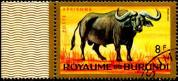 Burundi Avion Obl Yv:  2 Mi:103A Syncerus Caffer Bord De Feuille (TB Cachet Rond) - Airmail