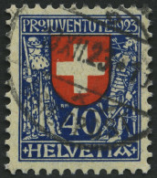 SCHWEIZ BUNDESPOST 188 O, 1923, 40 C. Pro Juventute, Pracht, Mi. 65.- - Gebruikt