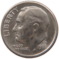 UNITED STATES OF AMERICA DIME 1988 D #s105 0111 - 1946-...: Roosevelt