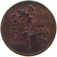 TURKEY 5 KURUS 1971 #s105 0555 - Turquia