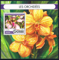 Bloc Sheet  Fleurs Orchidées Flowers Orchids  Neuf  MNH **  Guinée Guinea 2016 - Orchidées