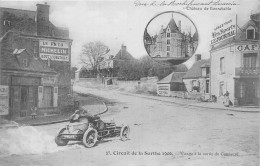 72-CONNERRE- CIRCUIT DE LA SARTHE 1906  - VIRAGE A LA SORTIE DE CONNERRE - Connerre