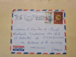 Lettre 1968 FLAMME TUNIS LA FOIRE PERMANENTE DE NABEUL - Tunesië (1956-...)