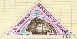 Bénin Dahomey Taxe Obl Yv:42 Mi:42 Autorail (cachet Rond) - Bénin – Dahomey (1960-...)