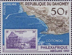 Bénin Dahomey Avion N** Yv: 98 Mi:374 Philexafrique Abidjan Cotonou - Bénin – Dahomey (1960-...)