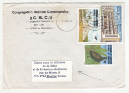 Republique Du Cameroun 2 Letter Covers Posted 1987-8 To Switzerland B240510 - Cameroon (1960-...)