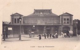 PARIS           GARE  DE VINCENNES              PRECURSEUR - Transporte Público