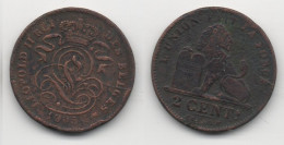 + BELGIQUE    + 2 CENTIMES 1905 + - 2 Centimes