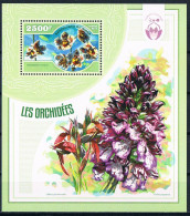 Bloc Sheet  Fleurs Orchidées Flowers Orchids  Neuf  MNH **  Niger 2014 - Orchidées