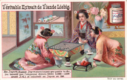 Chromo Liebig Au Japon Dames Japonaises Jouant - Liebig