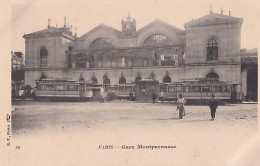 PARIS           GARE   MONTPARNASSE       LES TRAMWAY        PRECURSEUR - Transporte Público