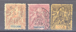 Indochine   :  Yv  12-14  (o) - Used Stamps