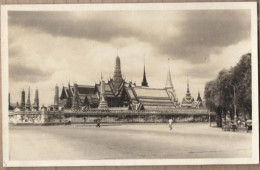CARTE PHOTO CPSM PHOTO THAILANDE - BANGKOK - TB PLAN En CP Photo Pagode ANIMATION 1955 - Thailand