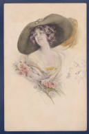 CPA 1 Euro Femme Chapeau Illustrateur Woman Non Circulé Prix De Départ 1 Euro - 1900-1949