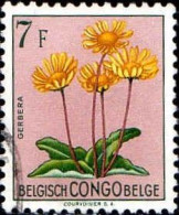 Congo Belge Poste Obl Yv:318 Mi:311 Gerbera (cachet Rond) - Usati