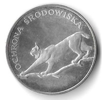 100 Zl  1979 (Ag)  1979 Ochrona Srodowiska - Lynx - Pologne