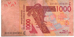W.A.S. BURKINA FASO P315Cw 1000 FRANCS (20)23 2023 Signature 46 FINE - West African States