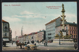 AK Wien, Praterstrasse Mit Tegetthoff-Monument  - Sonstige & Ohne Zuordnung