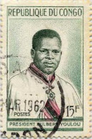 Congo (Bra) Poste Obl Yv: 137 Mi:4 Président Fulber Youlou (cachet Rond) - Usados