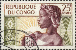 Congo (Bra) Poste Obl Yv: 135 Mi:1 Allégorie De La République (Beau Cachet Rond) - Afgestempeld