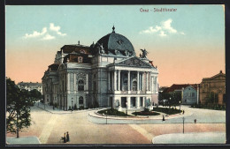 AK Graz, Stadttheater Mit Rundanlage  - Sonstige & Ohne Zuordnung