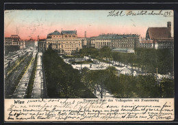 AK Wien, Volksgarten, Panorama Mit Franzenring  - Other & Unclassified
