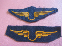 2 écussons à Coudre / Aviation / Fin XXéme                    ET716 - Patches