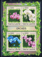 Bloc Sheet  Fleurs Orchidées Flowers Orchids  Neuf  MNH **  Sierra Leone 2016 - Orchidées