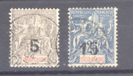 Indochine   :  Yv  22-23  (o) - Used Stamps